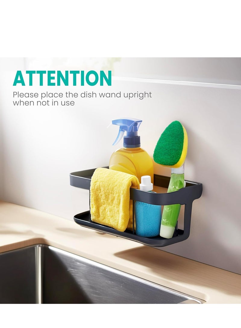 مجموعة فرش غسيل أطباق متينة (6 قطع) مع مقابض وموزع صابون - Image 3